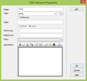 Enterprise Architect XSD Element